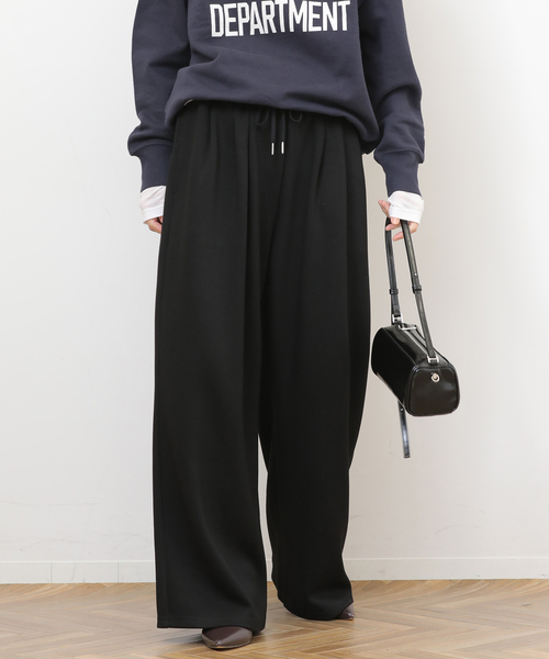 JOURNAL STANDARD relume（ジャーナルスタンダード　レリューム）の「T/Rダンボールタックイージーパンツ（その他パンツ・レディース・チャコールグレー/ブラック/ブラウン・FREE）」の8枚目の写真