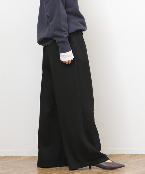 JOURNAL STANDARD relume（ジャーナルスタンダード　レリューム）の「T/Rダンボールタックイージーパンツ（その他パンツ・レディース・チャコールグレー/ブラック/ブラウン・FREE）」の10枚目の写真