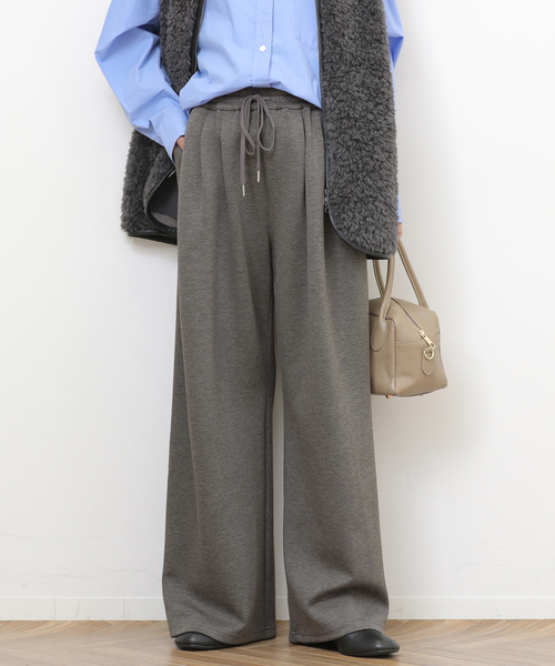 JOURNAL STANDARD relume（ジャーナルスタンダード　レリューム）の「T/Rダンボールタックイージーパンツ（その他パンツ・レディース・チャコールグレー/ブラック/ブラウン・FREE）」の17枚目の写真