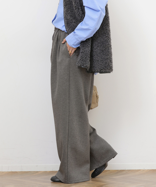 JOURNAL STANDARD relume（ジャーナルスタンダード　レリューム）の「T/Rダンボールタックイージーパンツ（その他パンツ・レディース・チャコールグレー/ブラック/ブラウン・FREE）」の18枚目の写真