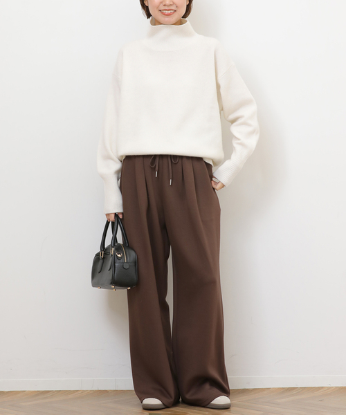 JOURNAL STANDARD relume（ジャーナルスタンダード　レリューム）の「T/Rダンボールタックイージーパンツ（その他パンツ・レディース・チャコールグレー/ブラック/ブラウン・FREE）」の22枚目の写真