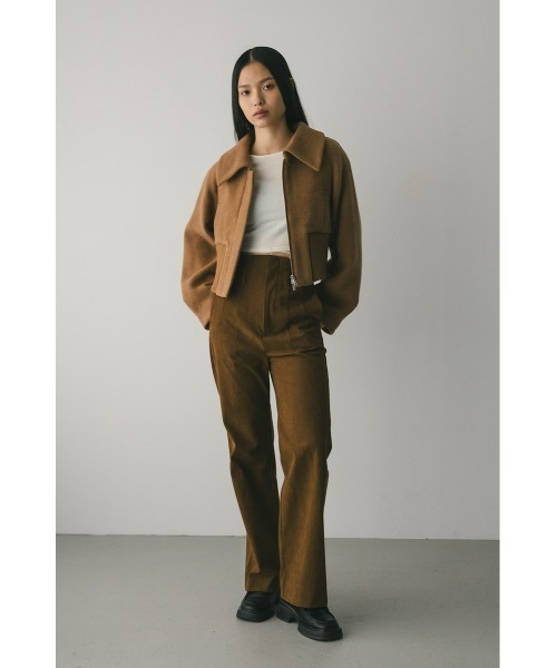 STYLEMIXER（スタイルミキサー）の「ワイドリブショートコート（ダウンジャケット/コート・レディース・ライトベージュ/キャメル・FREE）」の14枚目の写真