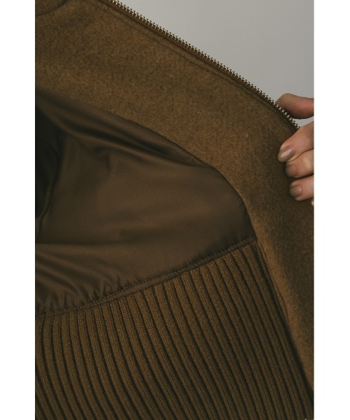 STYLEMIXER（スタイルミキサー）の「ワイドリブショートコート（ダウンジャケット/コート・レディース・ライトベージュ/キャメル・FREE）」の22枚目の写真