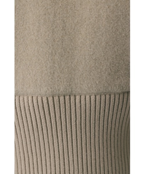 STYLEMIXER（スタイルミキサー）の「ワイドリブショートコート（ダウンジャケット/コート・レディース・ライトベージュ/キャメル・FREE）」の13枚目の写真