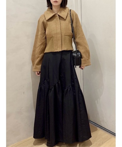 スタイルミキサー（STYLEMIXER）/ワイドリブショートコート セール】ワイドリブショートコート（ダウンジャケット/コート