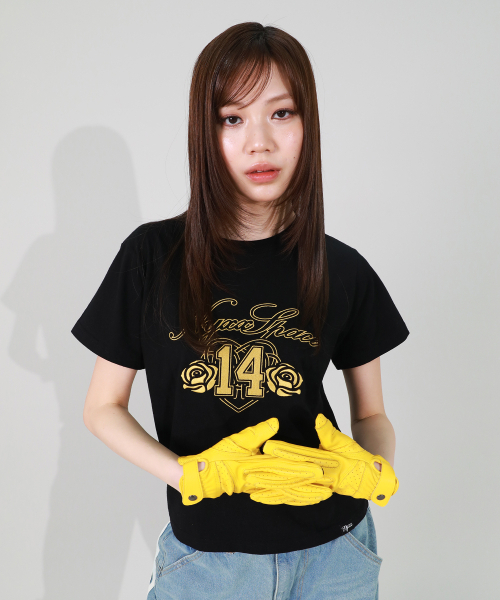 NYXX(エヌワイエックスエックス)の「ブルーミングハートTシャツ ブラック(Tシャツ/カットソー・レディース・その他・F)」の1枚目の写真