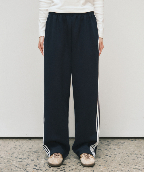 WEDNESDAYOASISFORWOMEN（ウェンズデー オアシス フォー ウーマン）の「W/ニュートロライン トラックパンツ_NAVY(W25-PT25)（スウェットパンツ・レディース・ネイビー・MEDIUM/LARGE）」の2枚目の写真