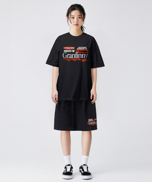 GRANFINNY（グランフィニ）の「プラン グラン ワンタック バミューダ ショートパンツ - ブラック（その他パンツ・レディース・ブラック・SMALL/LARGE）」の5枚目の写真