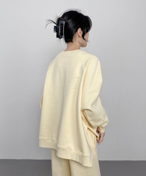 CHUN CHUN NOTES(チュンチュンノーツ)の「大人の上質スウェット|体型カバー×きれいめカジュアル(スウェット・レディース・ネイビー/グレー/アイボリー/モカ・F)」の5枚目の写真