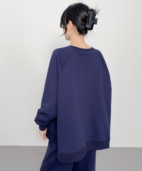 CHUN CHUN NOTES(チュンチュンノーツ)の「大人の上質スウェット|体型カバー×きれいめカジュアル(スウェット・レディース・ネイビー/グレー/アイボリー/モカ・F)」の22枚目の写真