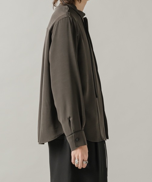 CASPER JOHN（キャスパージョン）の「String tie band collar shirts/ストリングタイバンドカラーシャツ（シャツ/ブラウス・メンズ・ホワイト/チャコールグレー・MEDIUM/LARGE/SMALL/X-SMALL）」の19枚目の写真