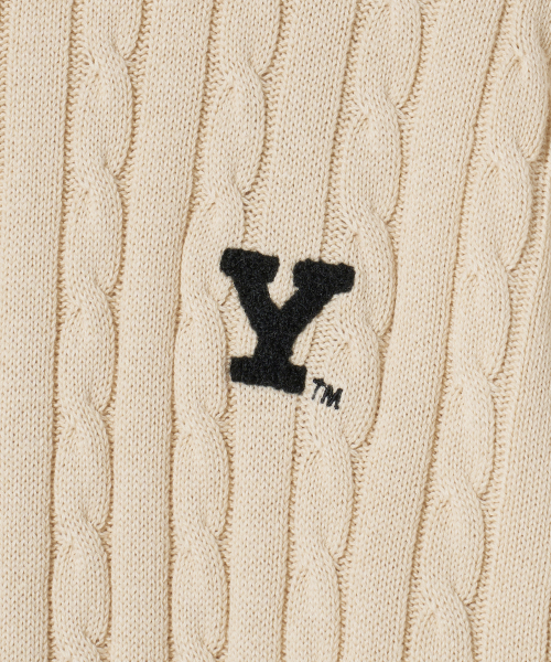 YALE(イェール)の「Yロゴケーブルラウンドニットアイボリー(ニット/セーター・レディース・その他・LARGE/SMALL/X-LARGE/MEDIUM)」の9枚目の写真