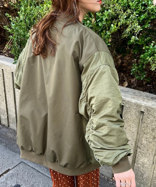 定価 36550円 OPENYY OMBREMA1ブルゾンNewJeans着用 OPEN YY] OMBRE MA1 JACKET ☆New Jeansのミンジ 着用 (OPEN