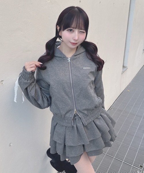 one way（ワンウェイ）の「レースラインパーカー（その他アウター・レディース・グレー/チャコールグレー/ホワイト・FREE）」の18枚目の写真