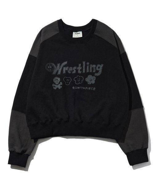 PIECEMAKER（ピースメーカー）の「WRESTLING MIX CREW (BLACK)（スウェット・レディース・その他・FREE）」の2枚目の写真