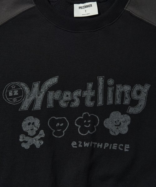 PIECEMAKER（ピースメーカー）の「WRESTLING MIX CREW (BLACK)（スウェット・レディース・その他・FREE）」の4枚目の写真