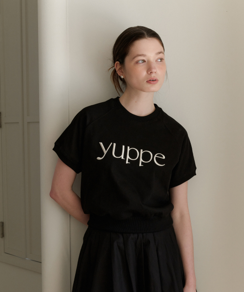 YUPPE(ヨッペ)の「RAGLAN SWEAT SHIRT_BLACK(Tシャツ/カットソー・レディース・その他・FREE)」の3枚目の写真