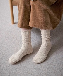 Sunny clouds（サニークラウズ）の「サニークラウズ　ｆｅａｔ．　早川ちひろ　編み編みくつした（ソックス/靴下）」