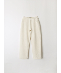 Relaxed Wool Fleece Pants - Off White