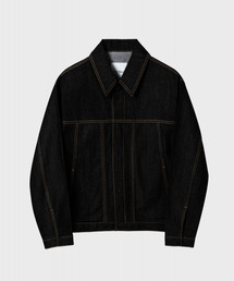 NONBLANK（ノンブランク）の「ポイントカラー デニムジャケット_BLACK（デニムジャケット）」