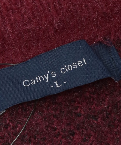 SAKAZEN(サカゼン)の「Cathy's Closet (キャシーズ クロセット) フェザー ジャガード クルーネック ニット 52706002(ニット/セーター・メンズ・ワイン/ブラック×レッド/ホワイト/ホワイト×ブラック・M/L)」の15枚目の写真