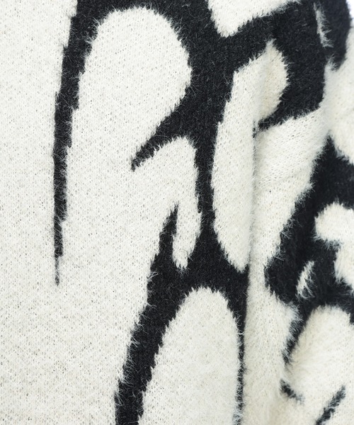 SAKAZEN(サカゼン)の「Cathy's Closet (キャシーズ クロセット) フェザー ジャガード クルーネック ニット 52706002(ニット/セーター・メンズ・ワイン/ブラック×レッド/ホワイト/ホワイト×ブラック・M/L)」の17枚目の写真