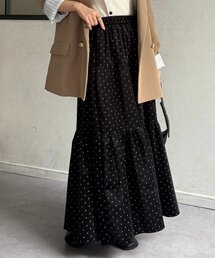 Thevon | ドットベロアティアードスカート(スカート)