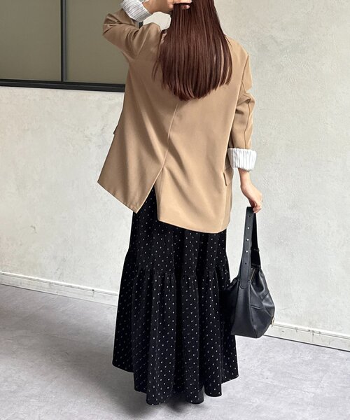 Thevon(ゼボン)の「ドットベロアティアードスカート(スカート・レディース・ブラック/ブラウン・FREE)」の10枚目の写真