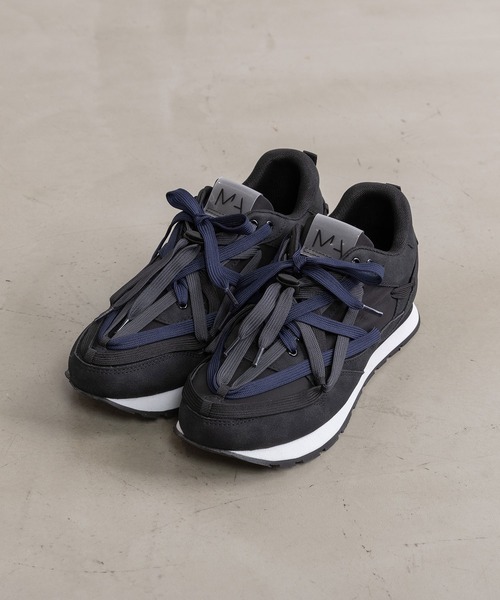 MARECHAL TERRE（マルシャルテル）の「オリジナルスニーカー（スニーカー・レディース・マルチ/ブラック×レッド/アイボリー/グレー/ブラック×ブラック・24.5/23.5）」の2枚目の写真