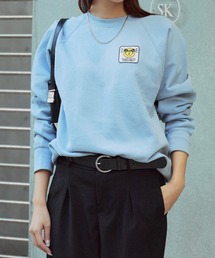 DIET BUTCHER SLIM SKIN/ダイエットブッチャースリムスキン RADIAL SWEAT ワッペンロゴ クルーネック スウェット トレーナー