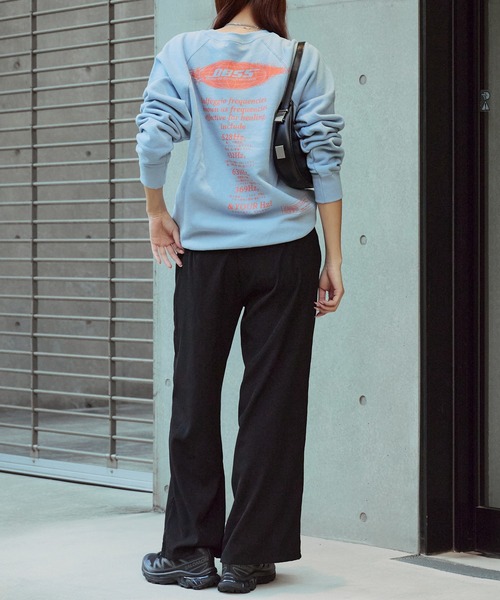 DIET BUTCHER SLIM SKIN(ダイエットブッチャースリムスキン)の「DIET BUTCHER SLIM SKIN/ダイエットブッチャースリムスキン RADIAL SWEAT ワッペンロゴ クルーネック スウェット トレーナー(スウェット・メンズ・パープル/グリーン/グレー/ブルー/オリーブ/ライトピンク・S/M)」の22枚目の写真