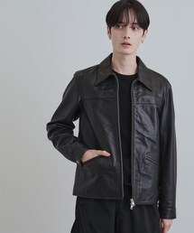 tk.TAKEO KIKUCHI（ティーケータケオキクチ）の「【本革】レザースポーツジャケット（ブルゾン）」
