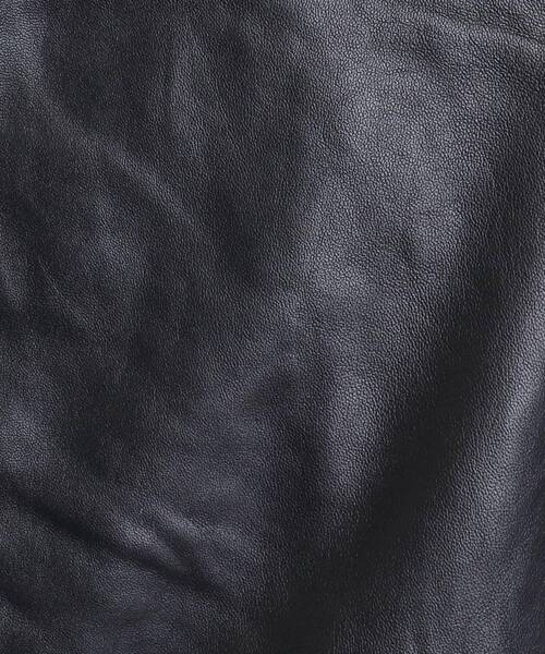 tk.TAKEO KIKUCHI（ティーケータケオキクチ）の「【本革】レザースポーツジャケット（ブルゾン・メンズ・ブラック・03/02/01/04）」の6枚目の写真