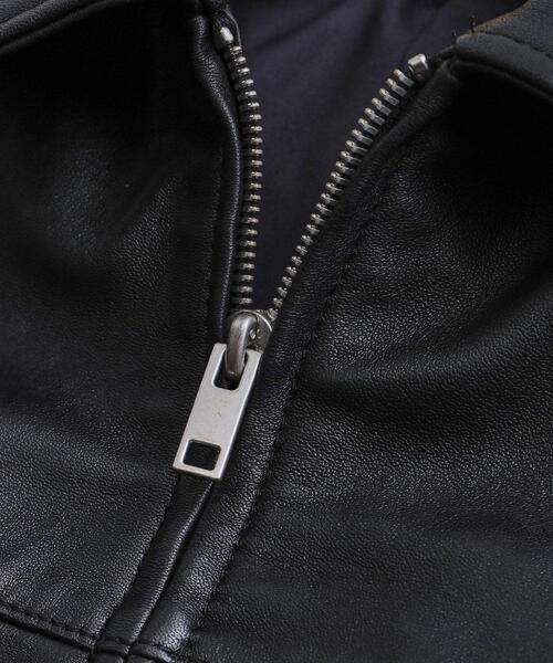 tk.TAKEO KIKUCHI（ティーケータケオキクチ）の「【本革】レザースポーツジャケット（ブルゾン・メンズ・ブラック・03/02/01/04）」の12枚目の写真