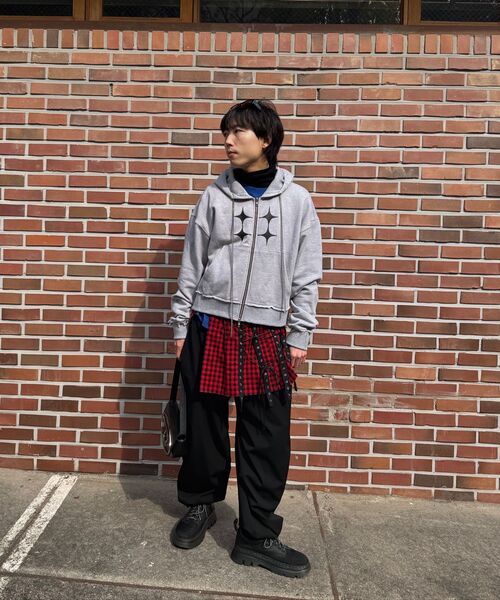 TRIPSHOP(トリップショップ)の「トリップベルトチェックスカート(スカート・レディース・レンガ・OS)」の3枚目の写真