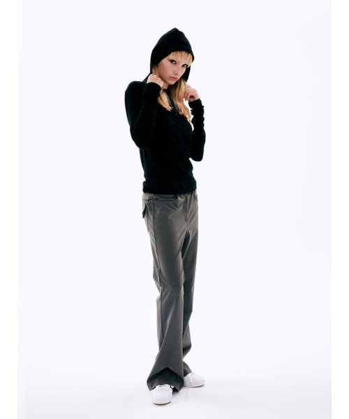 VISUS(ヴィスシュ)の「EYELET BOOTCUT PANTS_CHARCOAL(その他パンツ・レディース・その他・SMALL/MEDIUM)」の5枚目の写真