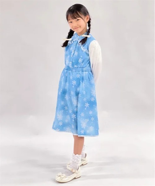 axes femme(アクシーズファム)の「スノークリスタルワンピース(チュニック・キッズ・サックスブルー/ネイビー・X-LARGE/LARGE/MEDIUM)」の2枚目の写真