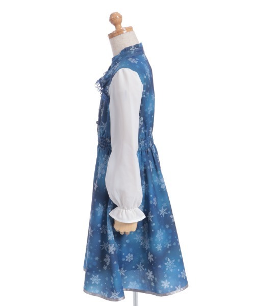 axes femme(アクシーズファム)の「スノークリスタルワンピース(チュニック・キッズ・サックスブルー/ネイビー・X-LARGE/LARGE/MEDIUM)」の4枚目の写真