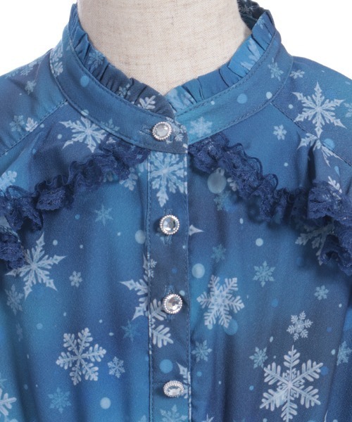 axes femme(アクシーズファム)の「スノークリスタルワンピース(チュニック・キッズ・サックスブルー/ネイビー・X-LARGE/LARGE/MEDIUM)」の8枚目の写真