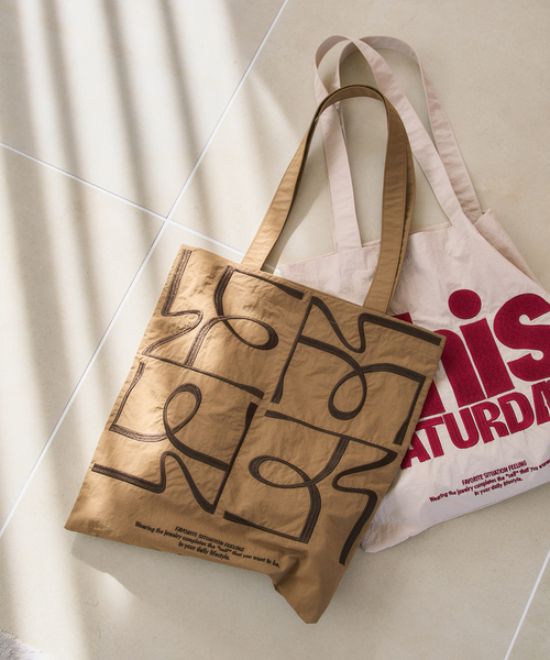 LE TALON（ルタロン）の「LETALON メッセージトート（トートバッグ・レディース・ブルー/ブルー系その他/アイボリー/レッド/ブラウン・FREE）」の3枚目の写真