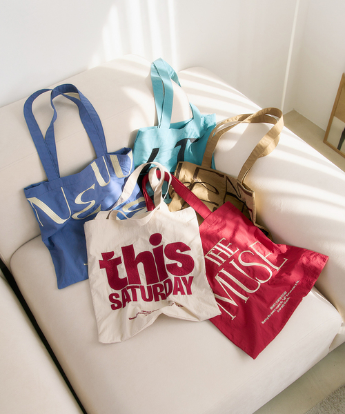 LE TALON（ルタロン）の「LETALON メッセージトート（トートバッグ・レディース・ブルー/ブルー系その他/アイボリー/レッド/ブラウン・FREE）」の6枚目の写真