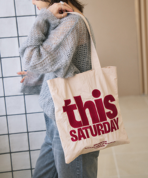 LE TALON（ルタロン）の「LETALON メッセージトート（トートバッグ・レディース・ブルー/ブルー系その他/アイボリー/レッド/ブラウン・FREE）」の9枚目の写真