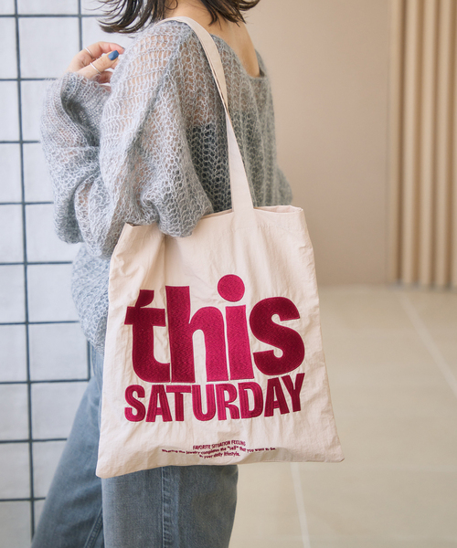 LE TALON（ルタロン）の「LETALON メッセージトート（トートバッグ・レディース・ブルー/ブルー系その他/アイボリー/レッド/ブラウン・FREE）」の10枚目の写真