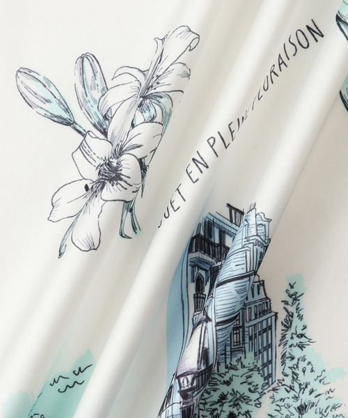 ROPE' PICNIC(ロペピクニック)の「シティーパターンスカーフ 90cm(バンダナ/スカーフ・レディース・ベージュ/サックスブルー/オレンジ系その他・FREE)」の8枚目の写真