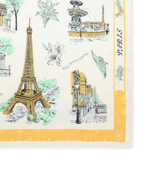 ROPE' PICNIC(ロペピクニック)の「シティーパターンスカーフ 90cm(バンダナ/スカーフ・レディース・ベージュ/サックスブルー/オレンジ系その他・FREE)」の10枚目の写真