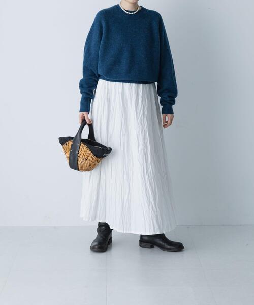 かぐれ(カグレ)の「アルパカクルーネックニット(ニット/セーター・レディース・グレー/イエロー/ブルー・FREE)」の19枚目の写真