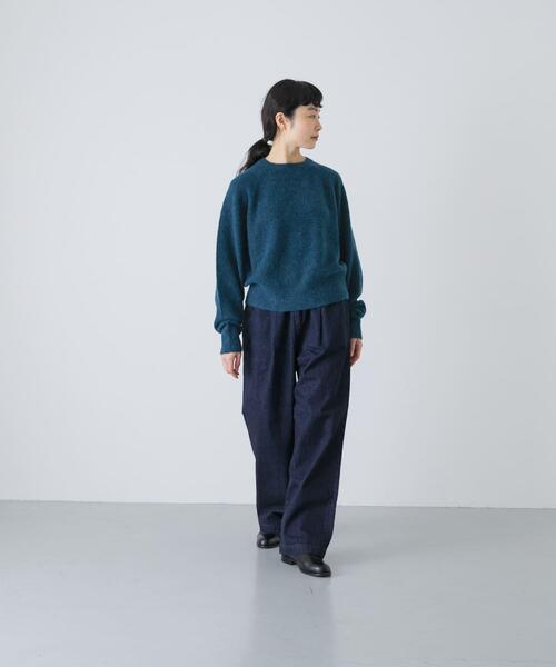 かぐれ(カグレ)の「アルパカクルーネックニット(ニット/セーター・レディース・グレー/イエロー/ブルー・FREE)」の22枚目の写真