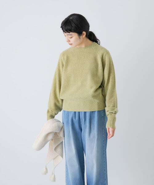 アルパカクルーネックニット（ニット/セーター）｜かぐれ（カグレ）の