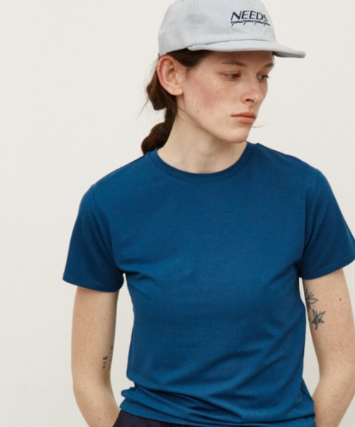 Auntie Rosa Holiday(アンティローザホリデー)の「ベーシッククルーTEE / 接触冷感 / 抗菌防臭 / UVCUT(Tシャツ/カットソー・レディース・チャコールグレー/オフホワイト/ブラック/ダークブルー・FREE)」の21枚目の写真
