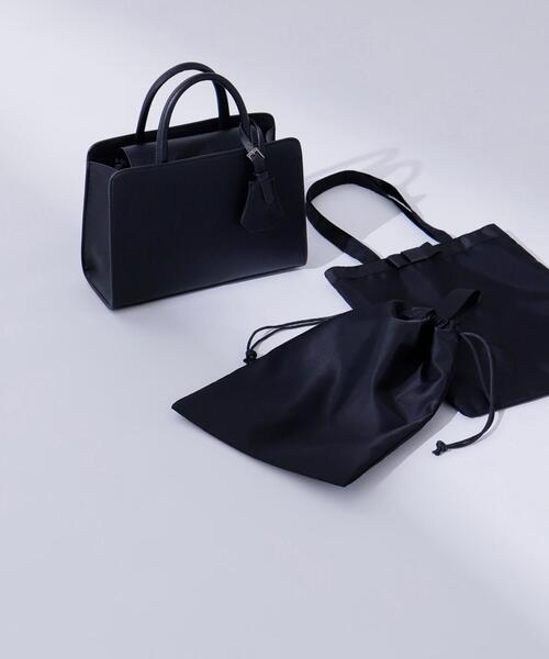 NATURAL BEAUTY BASIC(ナチュラルビューティーベーシック)の「◇オールインセレモニーバッグ(ハンドバッグ・レディース・ブラック・フリ-)」の1枚目の写真